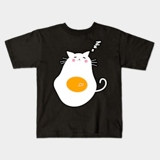 Cat Egg Cute Cat Lover Egg Lover Kids T-Shirt